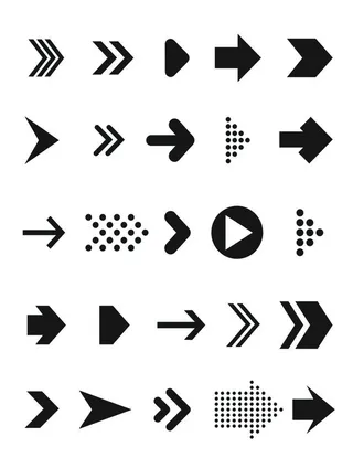 简洁大方箭头元素图片