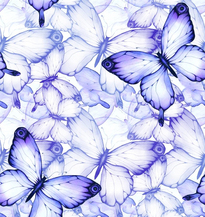 蝴蝶 小碎花 乱花 手绘花图片