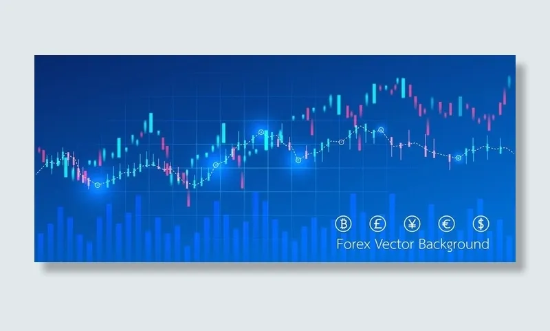 K线图图片ai矢量模版下载