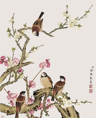 花鸟画图片