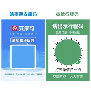 皖事通安康码 微信行程码图片