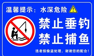 禁止垂钓图片