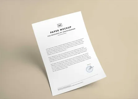 A4纸样机效果图图片