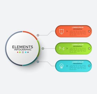 信息图表解决方案矢量图形设计图片