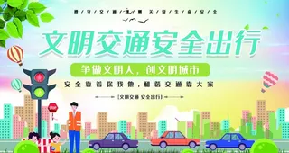 文明交通安全出行图片