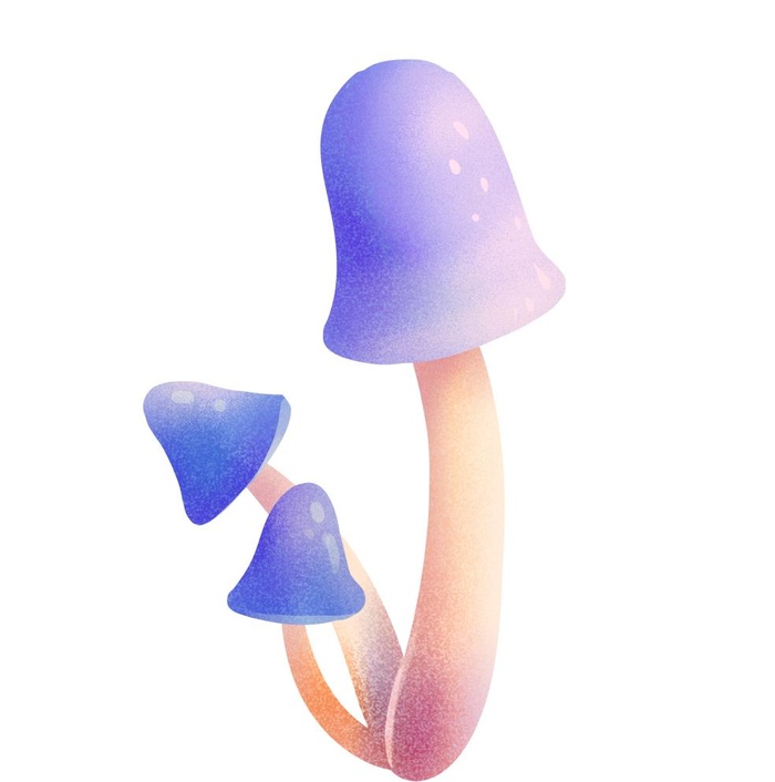 手绘卡通小蘑菇图片