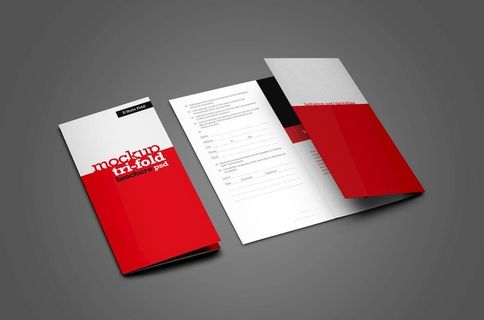 三折页样机图片