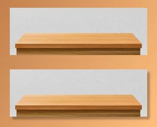 木桌子矢量素材图片