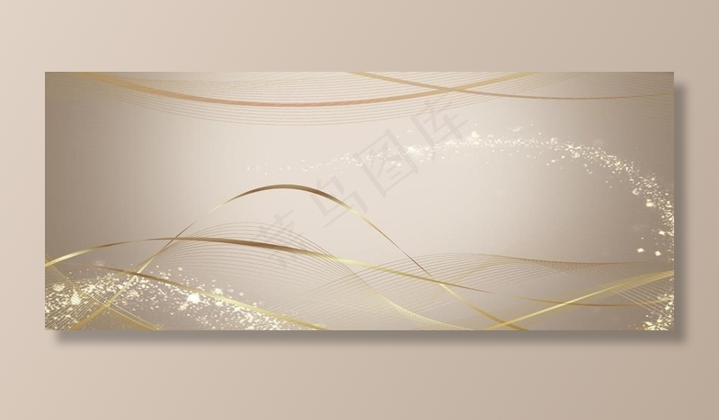 香槟金简约质感通用Banner图片