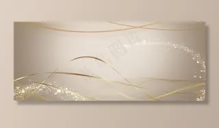 香槟金简约质感通用Banner图片