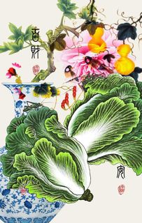 新中式现代简约民俗装饰画图片