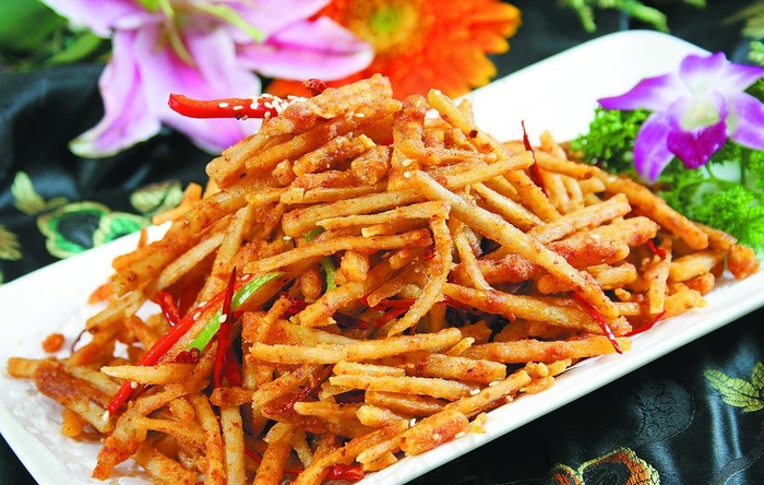 干煸藕丝图片