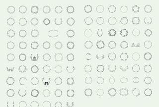 花环边框 花边 圆形花圈图片