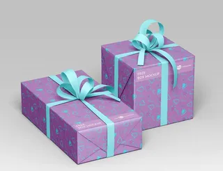 礼品盒样机图片