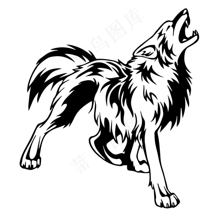 矢量狼王图片
