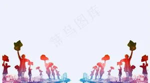扭秧歌 广场舞 PNG 透明背图片