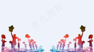 扭秧歌 广场舞 PNG 透明背图片