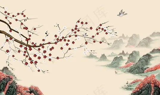 中式花鸟线条玄关屏风电视背景底图片 中式花鸟线条玄关屏风电视背景底图片