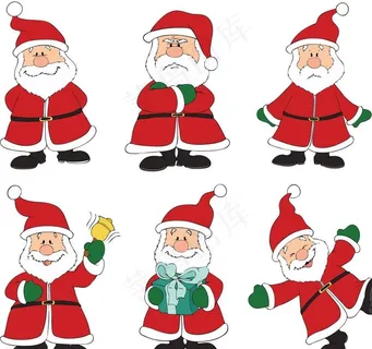 卡通圣诞老人图片