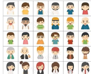 卡通人物小图标图片