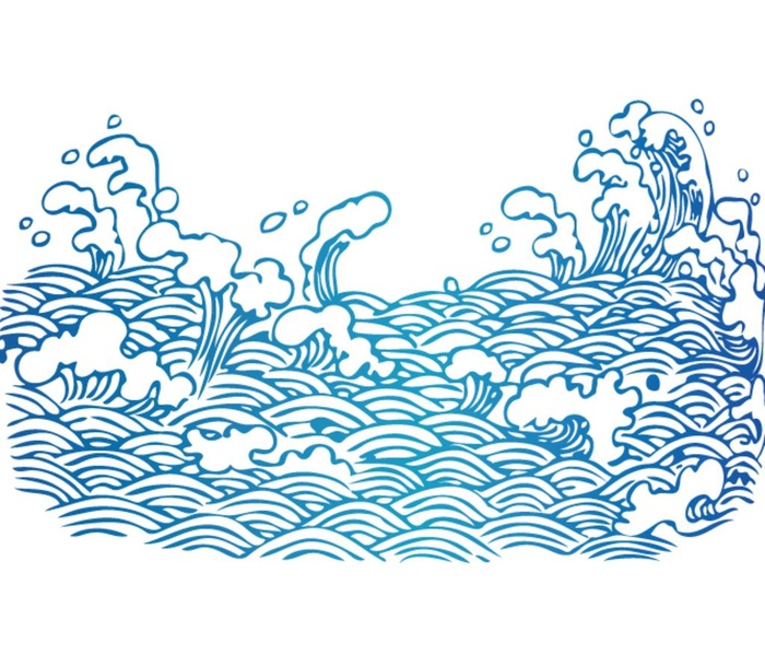 海浪矢量图片ai矢量模版下载