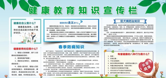 健康知识宣传栏图片