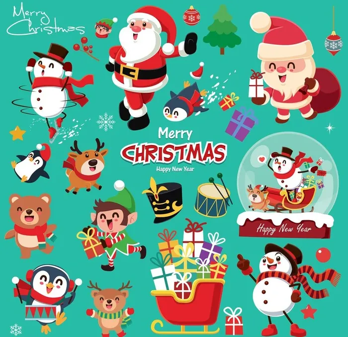 圣诞节图片eps,ai矢量模版下载