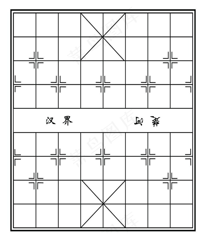 象棋棋盘图片(3543x4134)psd模版下载