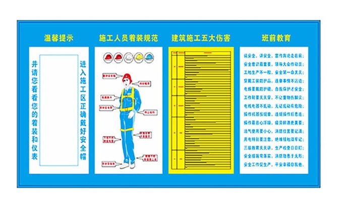 施工员着装规范图片cdr矢量模版下载