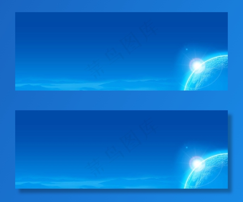 蓝色背景图片(9000x3600)psd模版下载