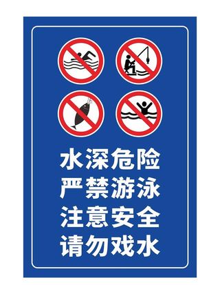 禁止游泳图片