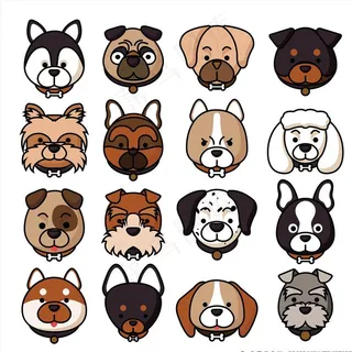 各种狗的图标图片