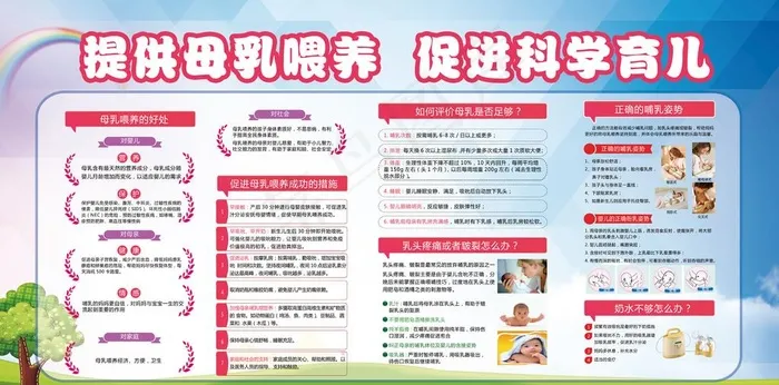 母乳喂养图片psd模版下载