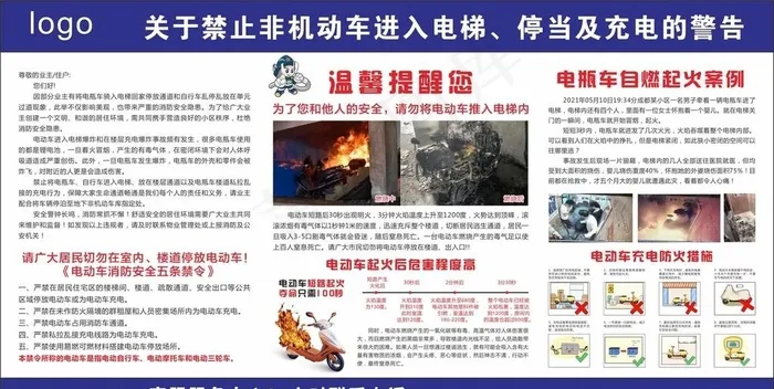 电动车禁止进入小区图片cdr矢量模版下载