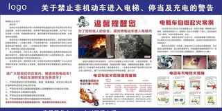 电动车禁止进入小区图片