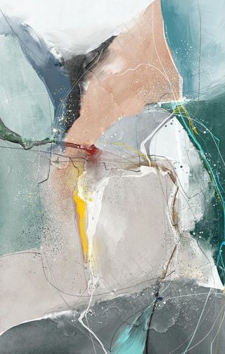 新中式莫兰迪大理石纹装饰画图片