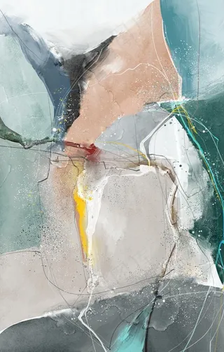 新中式莫兰迪大理石纹装饰画图片