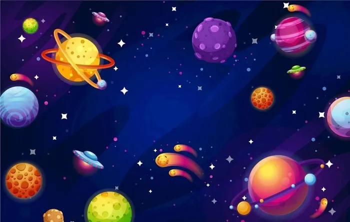 星球背景图片ai矢量模版下载