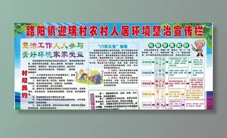 农村人居环境整治宣传栏图片