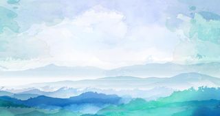 水墨山水彩色背景图片