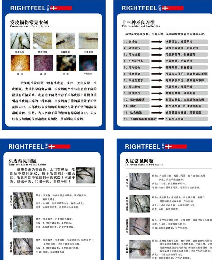 柔费头皮护理图片cdr矢量模版下载