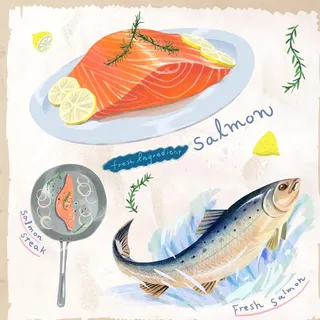 手绘美食海报图片