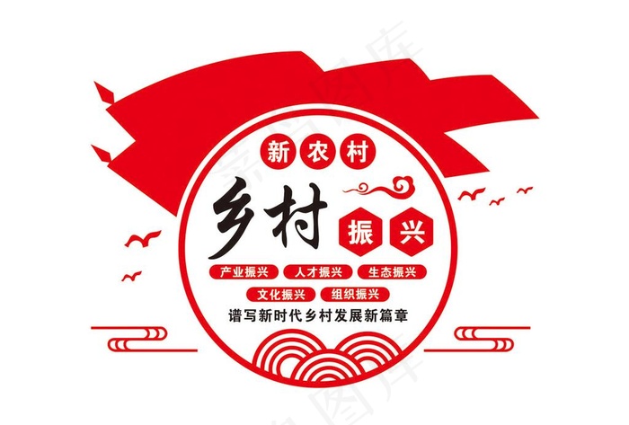 乡村振兴图片cdr矢量模版下载