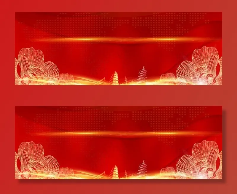 红色背景图片psd模版下载