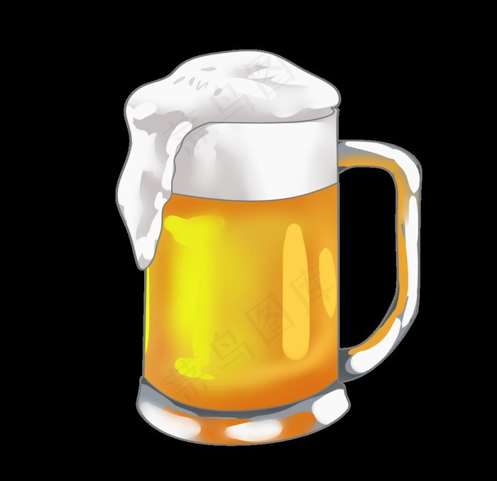 卡通啤酒图片