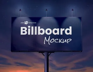 户外广告牌样机图片