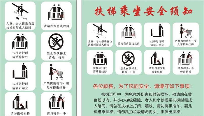 商场安全标识图片