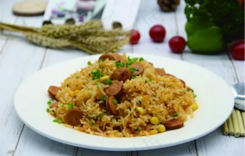 虾头油香肠炒饭图片 虾头油香肠炒饭图片