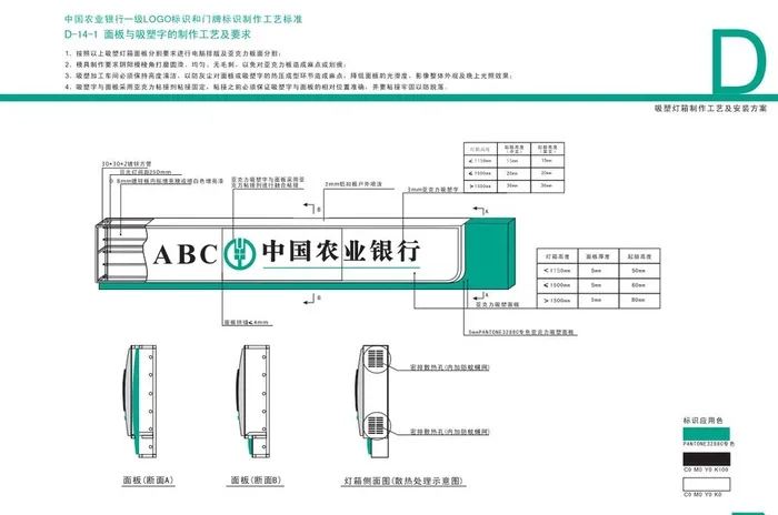 中国农业银行一级LOGO标识图片cdr矢量模版下载