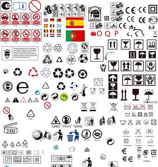 环保垃圾桶生产许可警告禁止标志图片